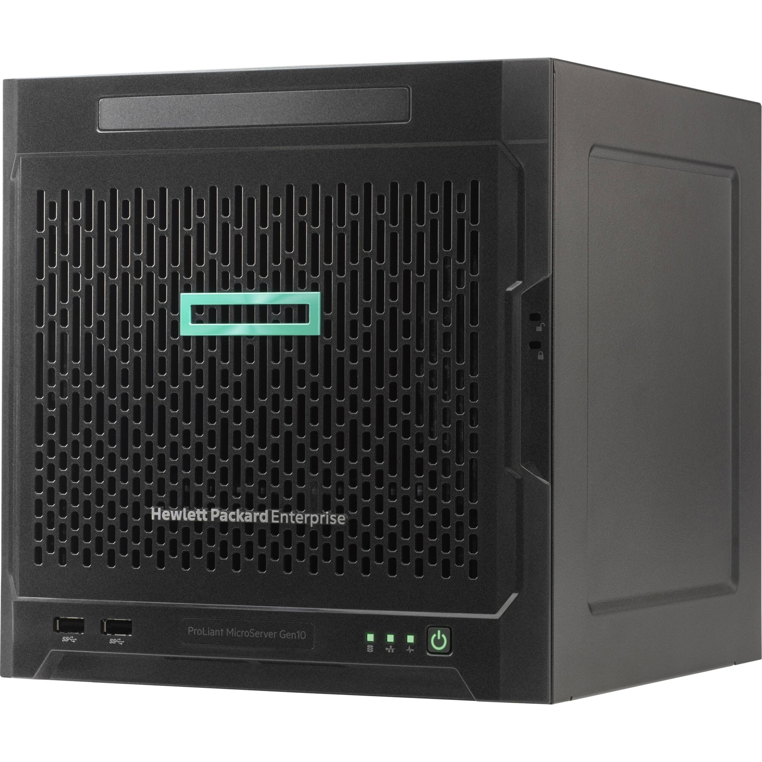 7d6bd83459c568c118fd20d1f9c4ffb8eb390e0f HP ProLiant MicroServer Gen10 AMD Opteron X3216 1,60GHz 8GB RAM 4x 3,5" LFF SAS SATA - Зображення 1